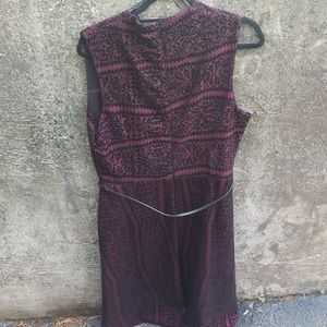 Andrew Marc Dresses - Andrew Marc purple and black dress w belt Andrew Marc Dresses - Andrew Marc purple and black dress w belt